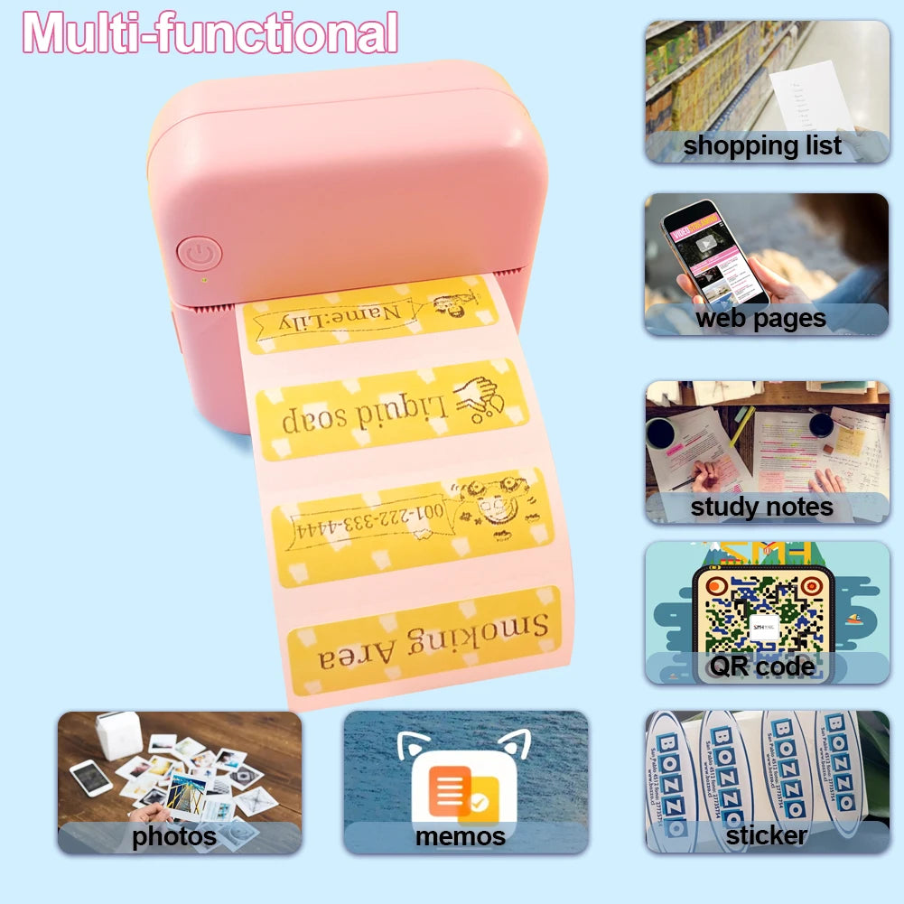 Mini Instant Sticker Printer