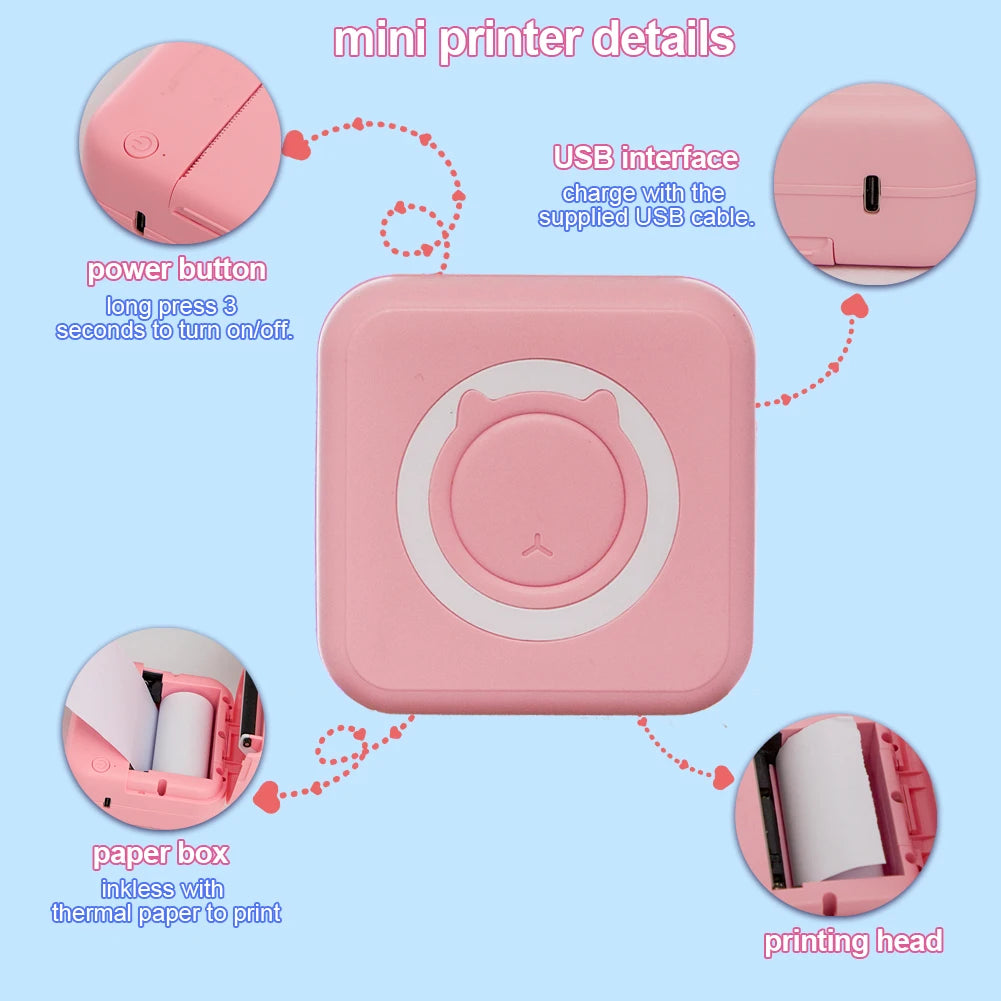 Mini Instant Sticker Printer