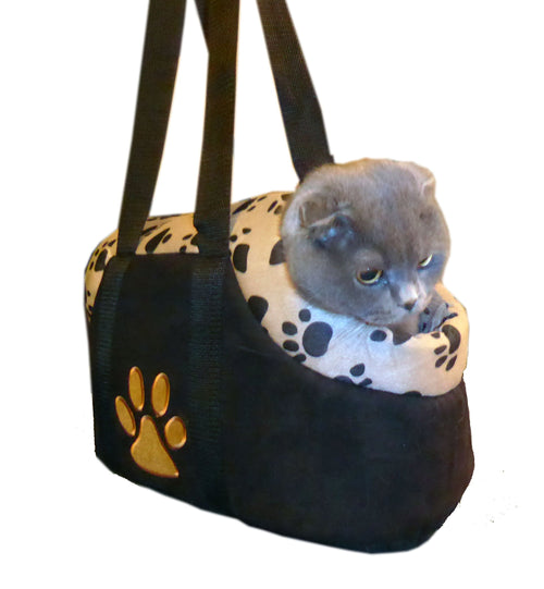 HDP Paw Style Small Pet Carrier Color:Beige Size:Medium